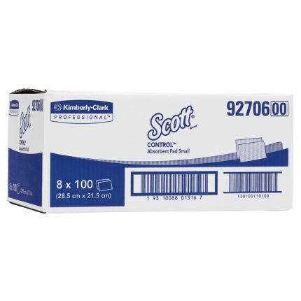 92706 Scott Control Absorbent Pad Large, 100 Pads/Pack, 4 Packs/Case