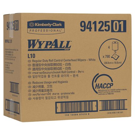 94125 Wypall™ L10 Roll Control Centrefeed Wiper 94125 Wypall™ L10 Roll Control Centrefeed Wiper