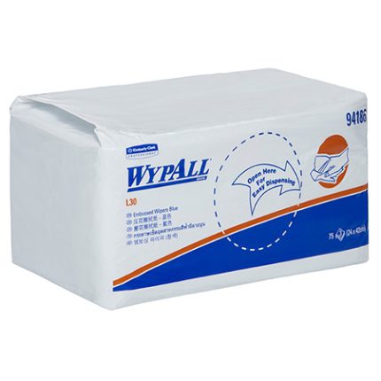 94186 Wypall™ L30 Embossed Wiper - Blue 94186 Wypall™ L30 Embossed Wiper - Blue