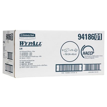 94186 Wypall™ L30 Embossed Wiper - Blue 94186 Wypall™ L30 Embossed Wiper - Blue