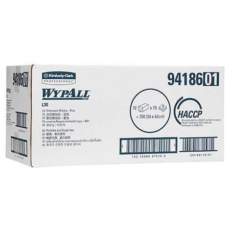 94186 Wypall™ L30 Embossed Wiper - Blue