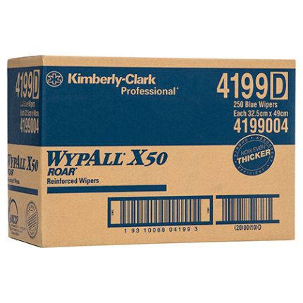4199 Wypall™  X50 Single Sheet Wiper, Blue, 250 Wipers/Case