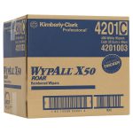 4201 Wypall™ X50 Single Sheet Wiper, White, 400 Wipers/Case