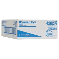 4202 Wypall™ X50 Single Sheet Wiper, White, 250 Wipers/Case
