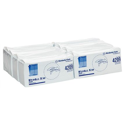 4209 Wypall™ X50 Single Sheet Wiper, Blue, 75 Wipers/Pack, 8 Packs/Case 4209 Wypall™ X50 Single Sheet Wiper, Blue, 75 Wipers/Pack, 8 Packs/Case