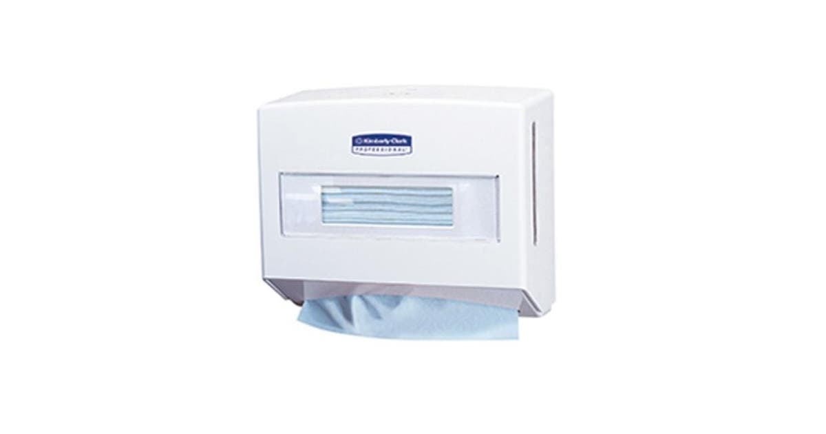 92170 KCP Single Sheet Wiper Dispenser - Light Grey