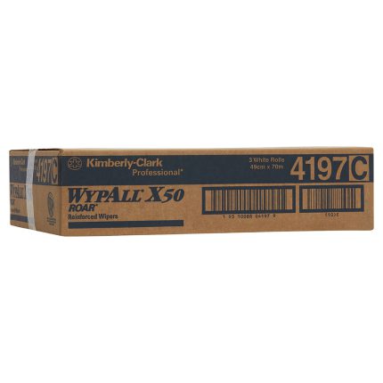 4197 Wypall™ X50 Large Roll Wiper, White, 3 Rolls/Case 4197 Wypall™ X50 Large Roll Wiper, White, 3 Rolls/Case