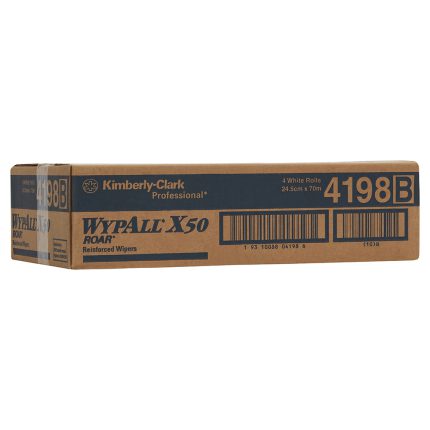 4198 Wypall™ X50 Small Roll Wiper, White,  4 Rolls/Case