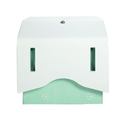 4929 KCP Wall Mounted White Enamel Wiper Dispenser - Steel