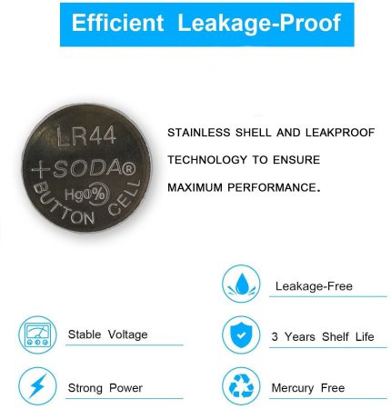 LR44 AG13/A76 Button Battery