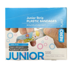 Plastic Adhesive Strips (Children Characters Print) - 100/Pack