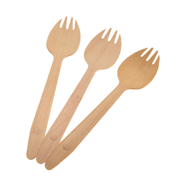 Wooden Dinner Spork 160mm