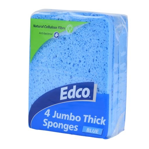 Edco Thick Sponges, Jumbo Size (3/Pack)
