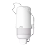 Tork liquid soap dispenser w bracket, White