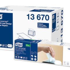 Tork Xpressnap® Extra Soft Leaf Design White Dispenser Napkin (8/CTN)