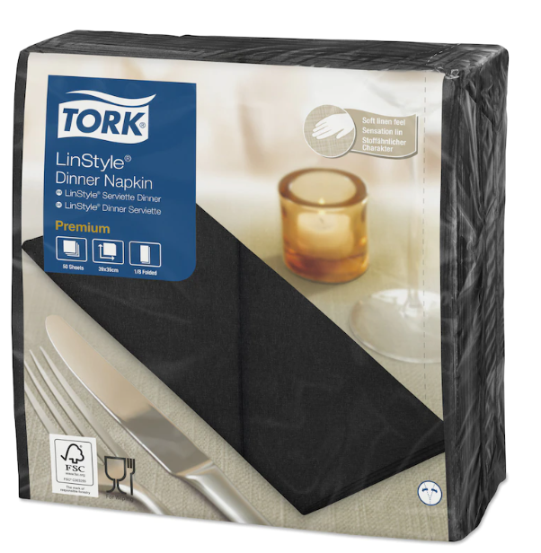 Tork Premium Linstyle® Dinner Napkin 1/8 Folded (12/CTN)
