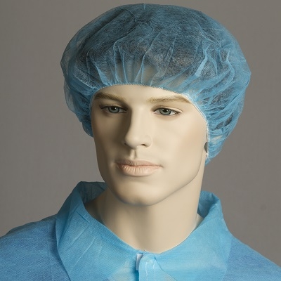 Head Disposable Hairnet/Bouffant (Blue)