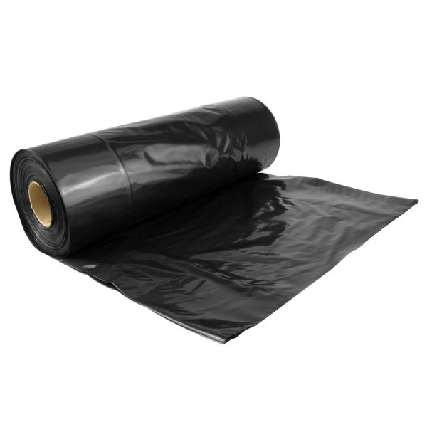 Garbage Bags Rolls, Perforated, Black - 1,000 Carton