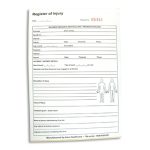 Register of Injuries Pad (A5 Size)